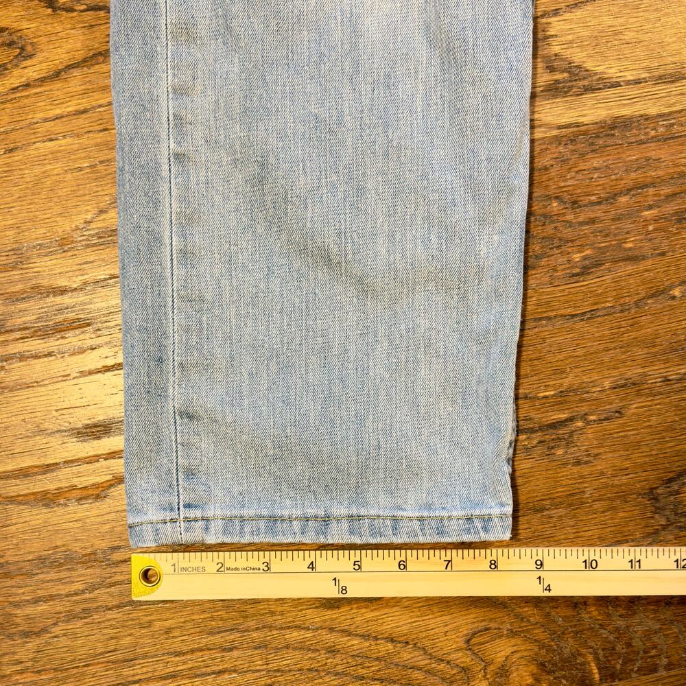 Levi's 505 Jeans Straight Faded Distressed 36x30 Light Wash - Picture 6 of 10